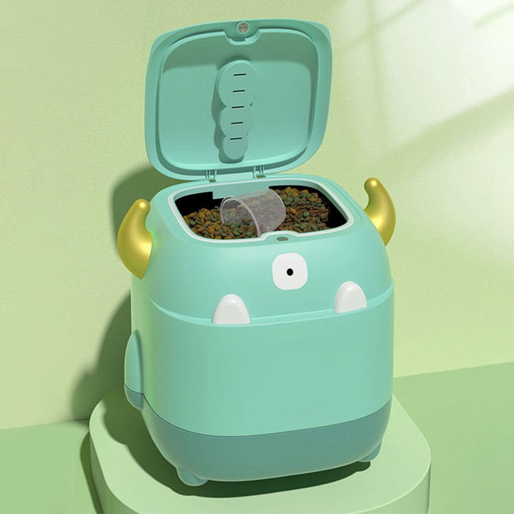 Amazon｜米櫃 米びつ 怪物のデザイン ライスディスペンサー 25*30*35cm