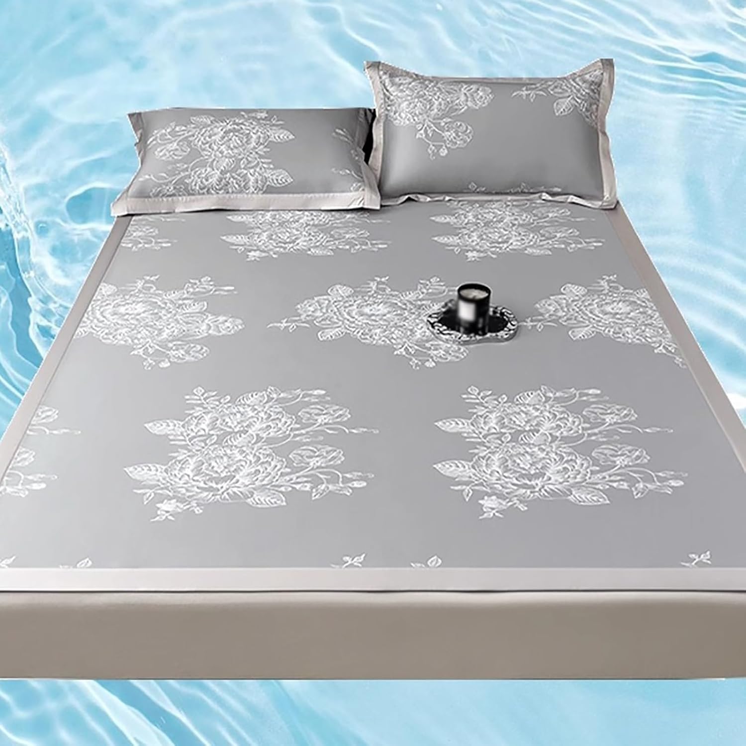 Ultra-Cooling Ice Silk Sleeping Mat for Adults,Breathable Summer Bedding with Non-Slip Design, Portable Foldable Mat for Home, Sofa and Floor Use