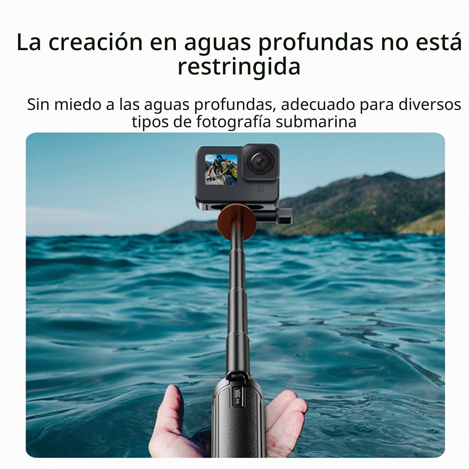 Palo Selfie Trípode Extensible para dji OSMO Pocket 3 / Action 4 Varilla de Extensión Ajustable de Longitud con Gimbal para Insta360 One X3 / X2 Soporte de Base de cámara de acción