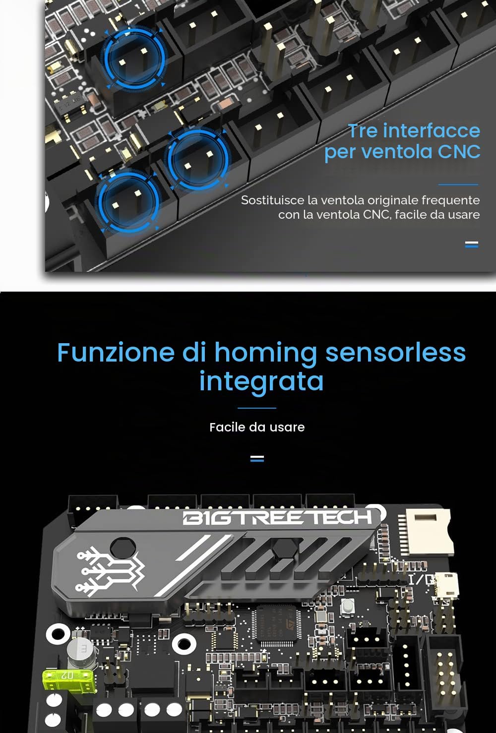 BIGTREETECH SKR Mini E3 V3.0 Silenzioso Mainboard Aggiornamento Stampante 3D 32 bit Scheda di Controllo TMC2209 Stepper Motor Driver per Ender 3 v2 Ender 3 Pro Ender 5 CR10