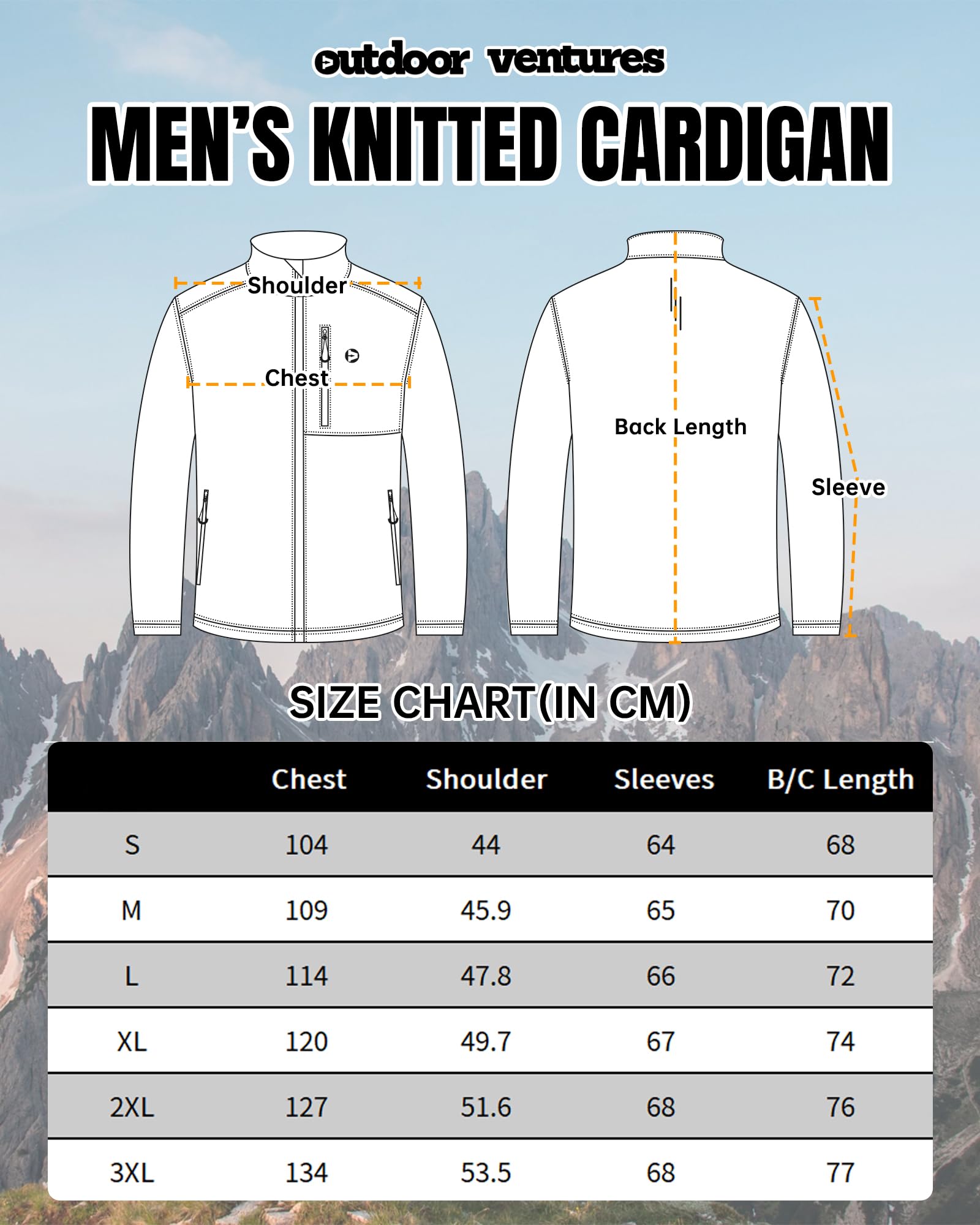 Outdoor Ventures Veste de sport légère pour homme - Veste demi-saison en polaire avec 5 poches - Veste de loisirs - Veste de survêtement pour les loisirs et l'extérieur