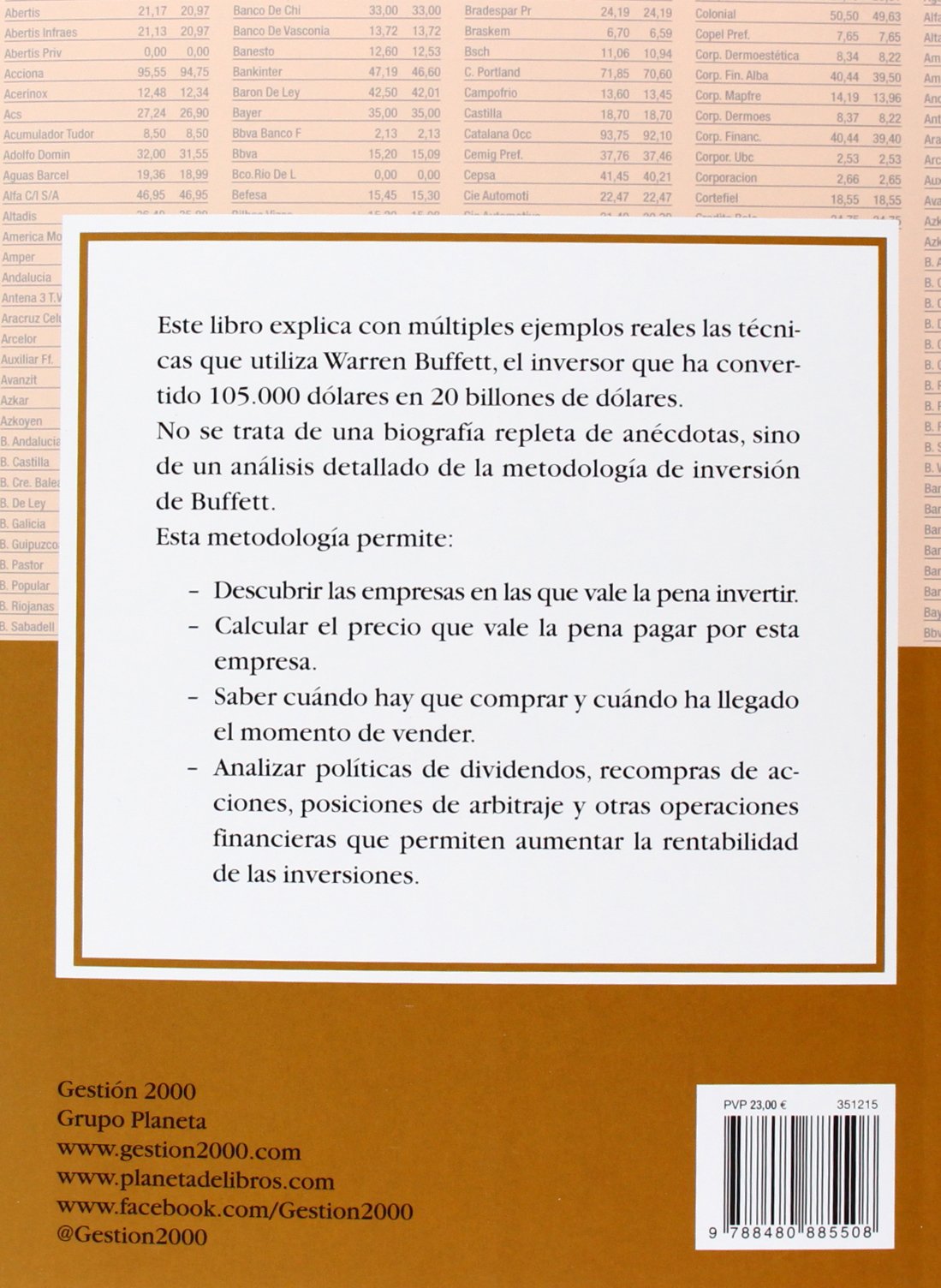 buffettologia, las técnicas jamás contadas que han hecho que W. B. el inversor más famoso --: Las técnicas jamás contadas que han hecho de Warren ... famoso del mundo (FINANZAS Y CONTABILIDAD)