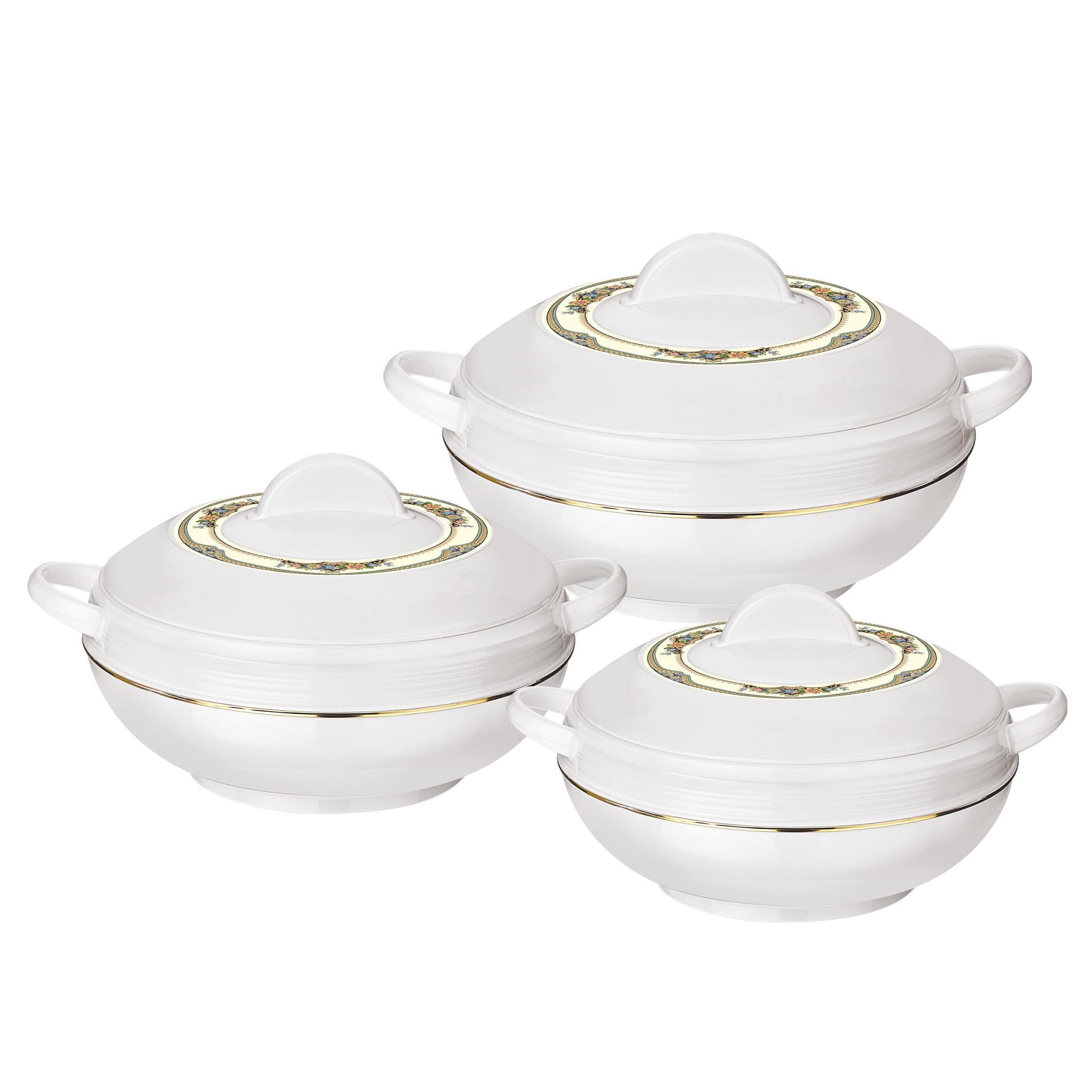 Buy SQ Professional Insulated Casserole Serving Dishes with Lids 3pc