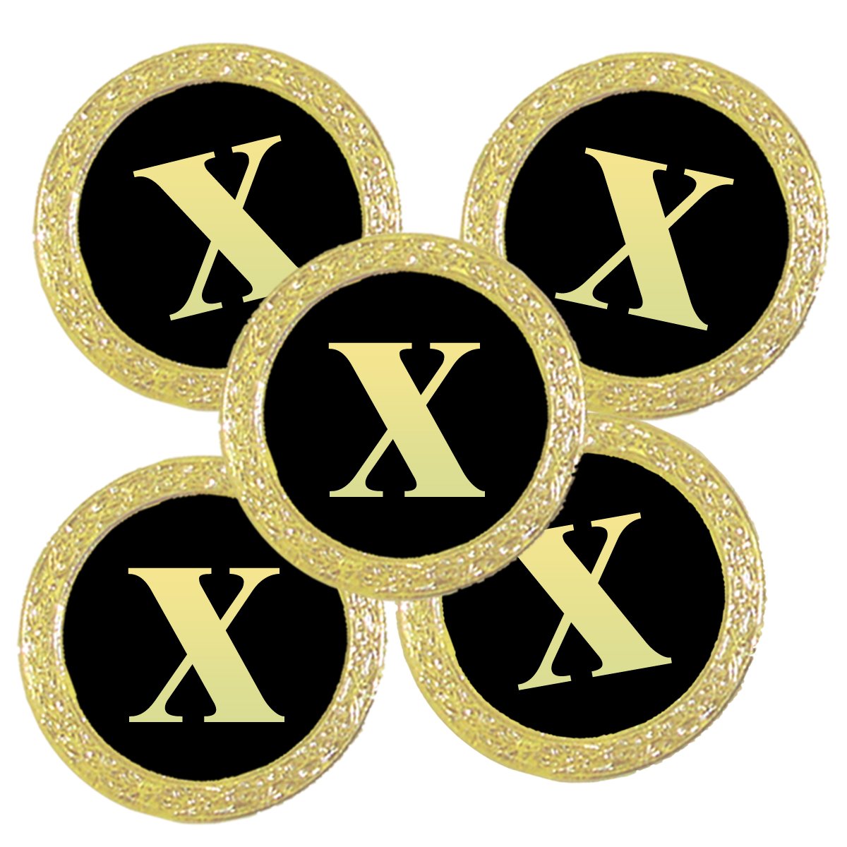 Best Impressions Personalised Golf Ball Markers with Initial (X)