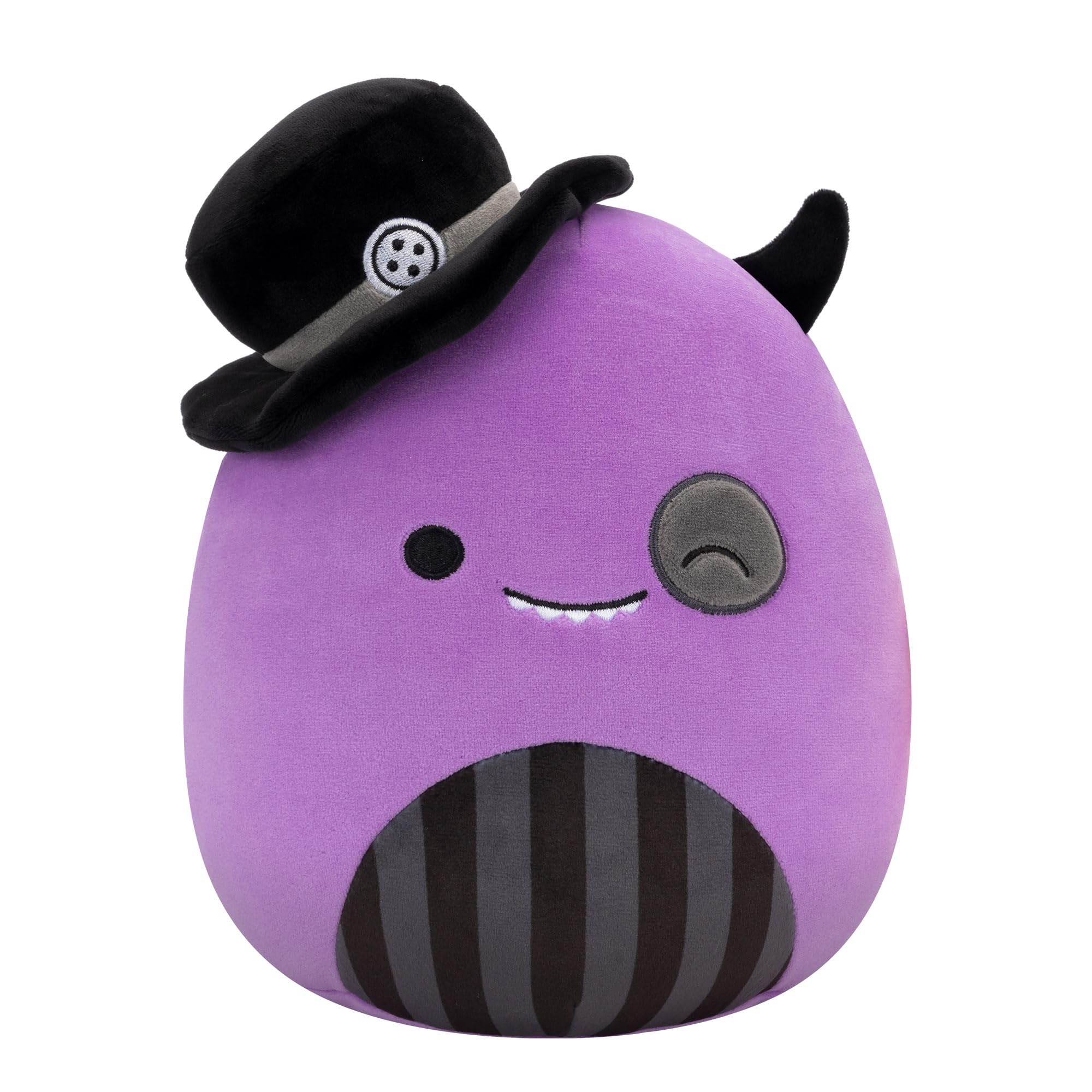 Squishmallows Original 7.5 Inch Halloween Earworm the Winking Purple Monster, 7.5 inches
