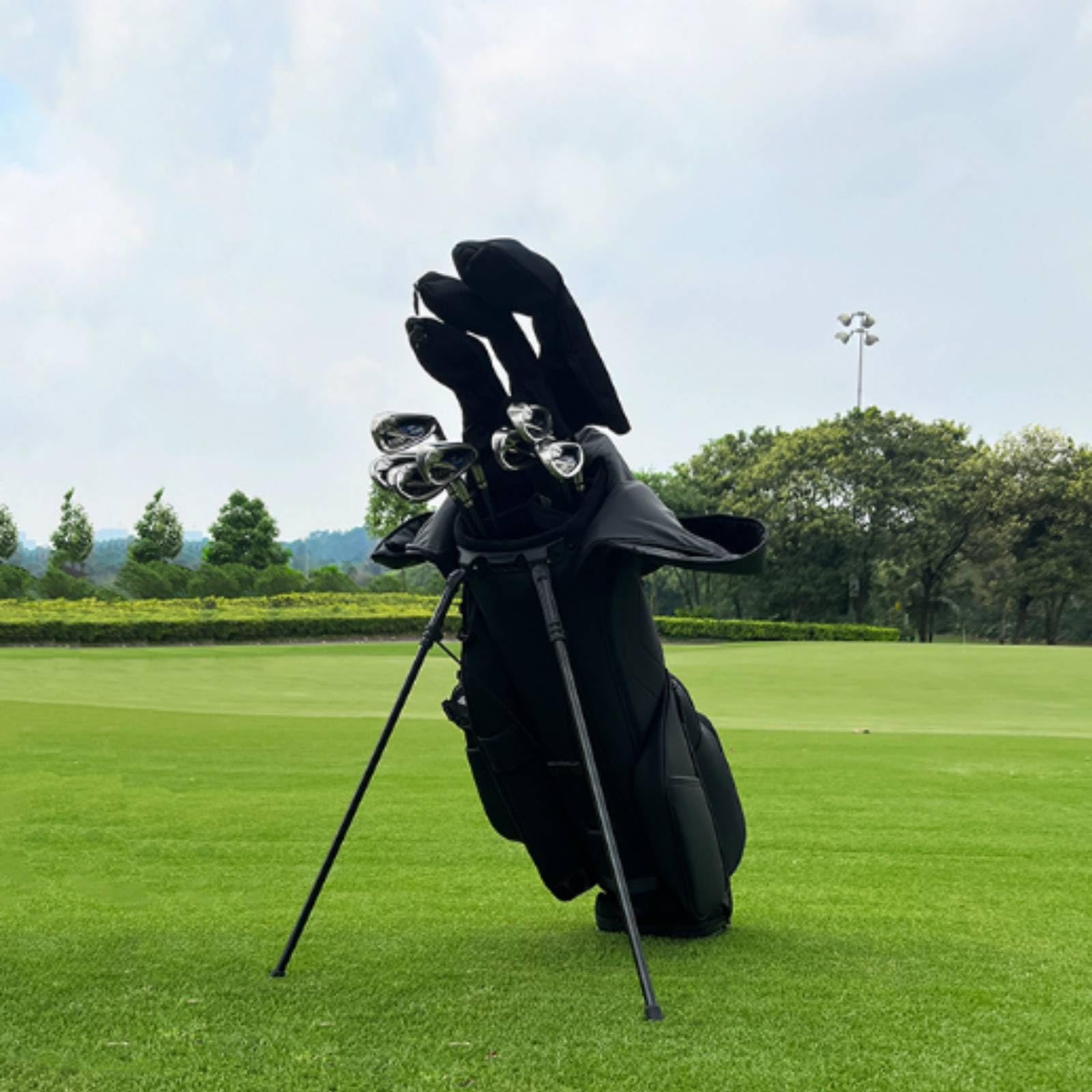 Freistehend Golftasche mit Standfüßen, Weiß