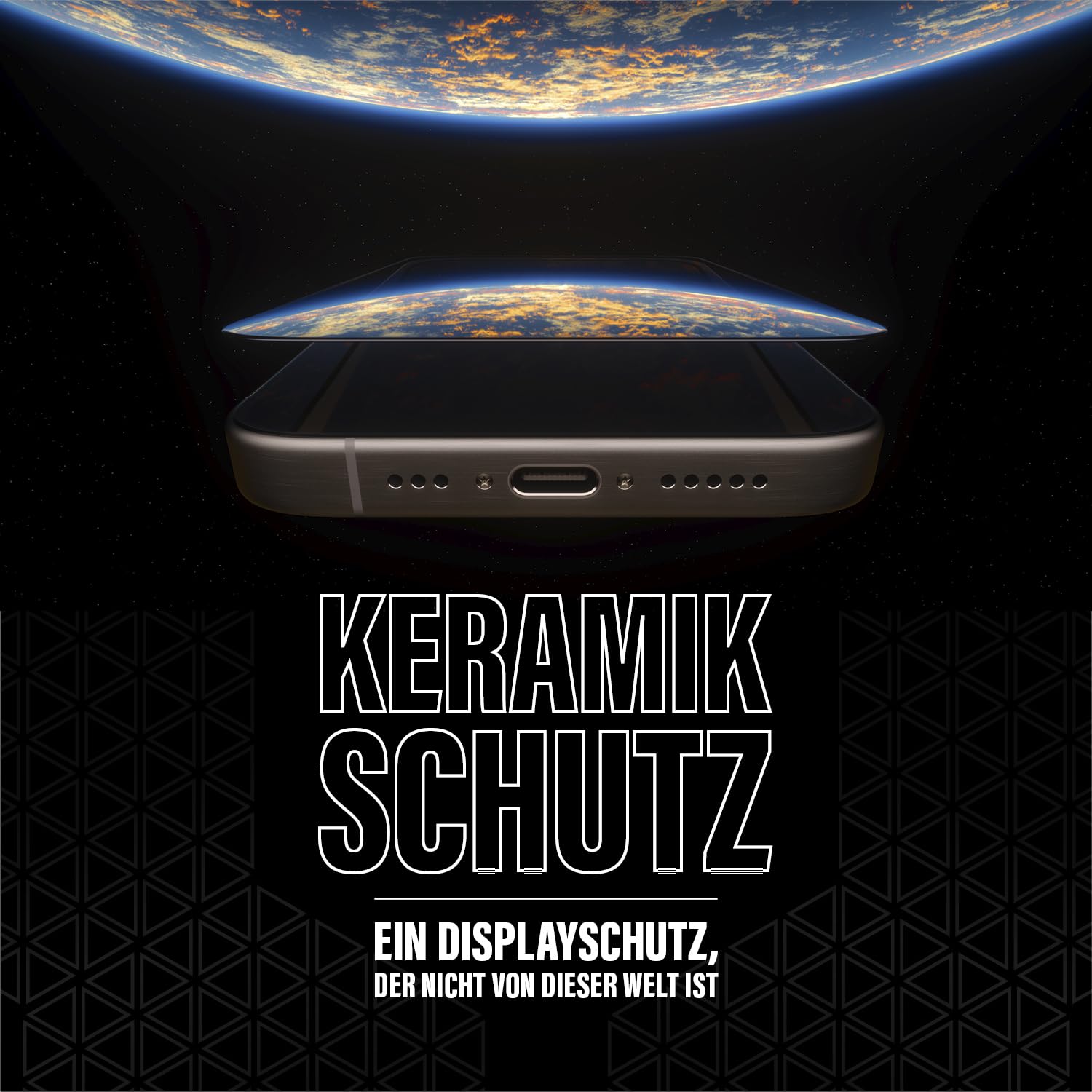 PanzerGlass™ Keramik schutz Glas für iPhone 15 Pro - 5x stärkerer Displayschutz, Ohara-Glas mit astronomischer Stärke, Ultra-Klar Displayschutzfolie, Anti-Kratzer, Bläschenfrei | Schutzglas aus japanischer Ohara Glaskeramik, 5x höhere Stärke als bisherige