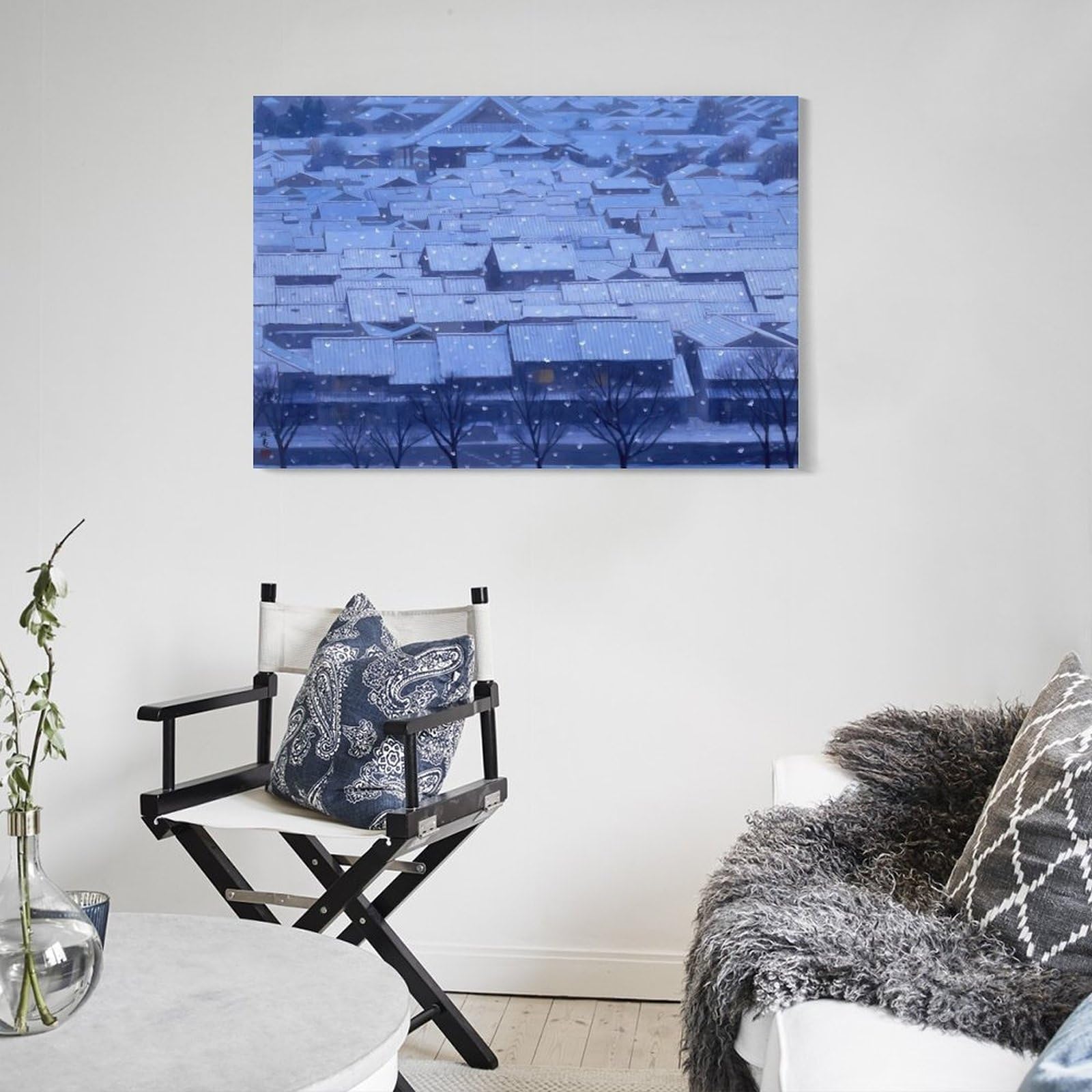 Amazon.co.jp: 画家 東山魁夷 風景画 年暮る ポスター オフィス ベッド