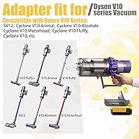 Vista 7 de Adaptador BTRUI V10 para batería de litio Dewalt de 20V para convertir a aspiradora inalámbrica de palo Dyson V10 SV12 Animal Absolute Motorhead