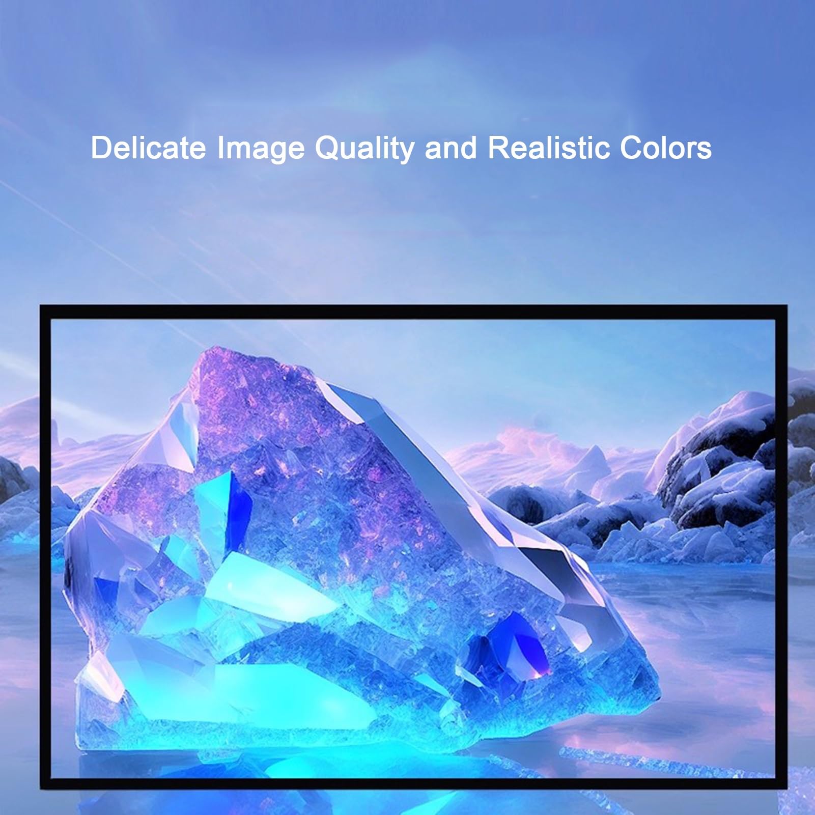 Schermo Cinematografico, Schermo di Proiezione Pieghevole Portatile HD 4K 16:9 da Esterni e Interni per Scuole, Cinema, Campeggio, Feste in Giardino(72inch/159x90cm)