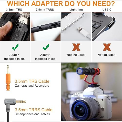Miniatura 3 de comica Micrófono de cámara, CVM-VM10II Micrófono direccional Escopeta cardioide Videocámara Micrófono para Canon, Nikon, Fuji, Sony, Panasonic,