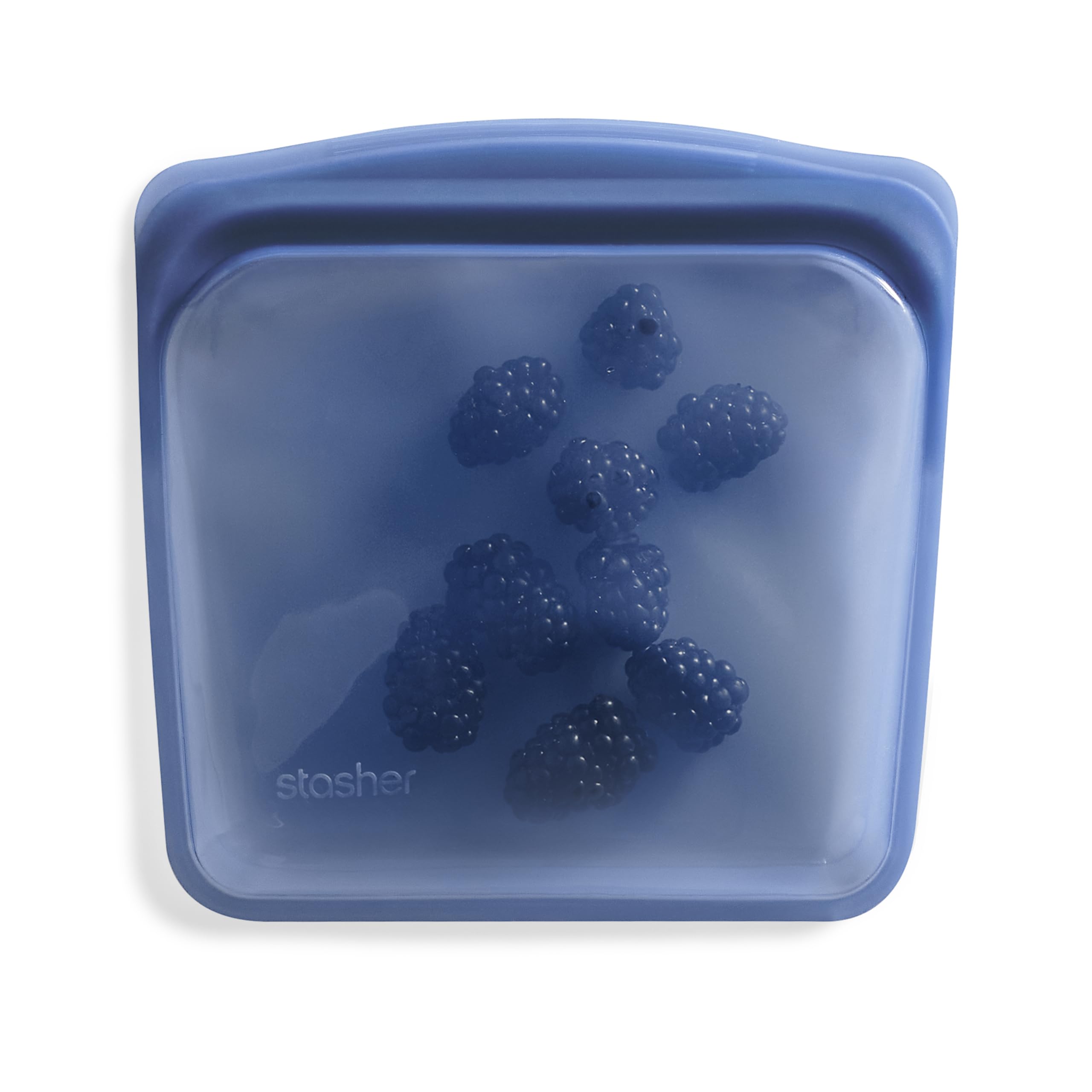 Stasher Premium Reusable Silicone Sandwich Bag, Deep Ocean, 28 oz