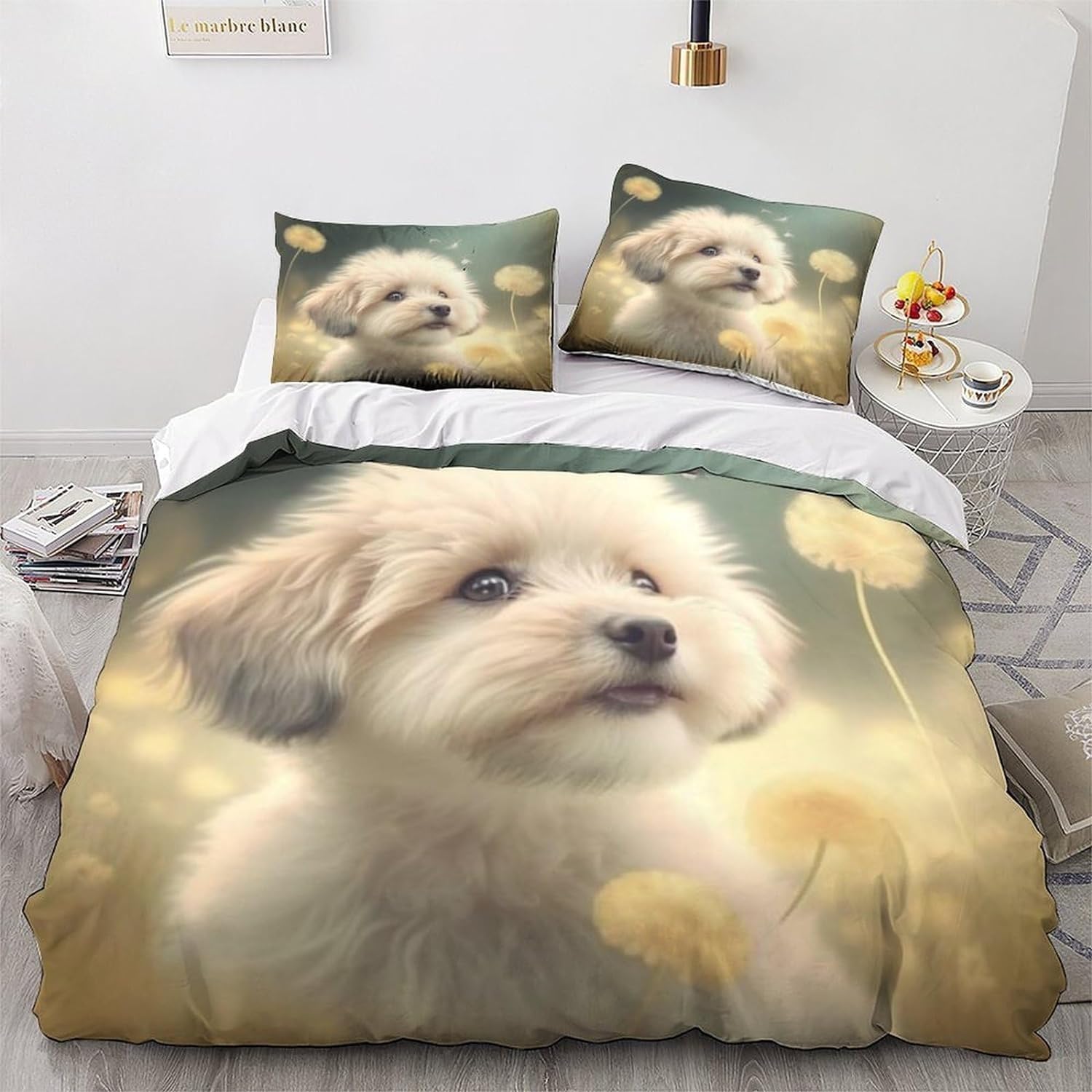 Housse de couette 140x200 cm facile à laver et enfiler pour lit enfant
