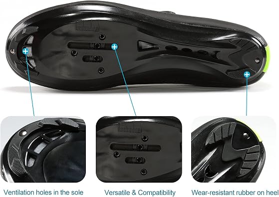 Santic Men's Cycling Shoes Road Cycling Riding Shoes Road Bike Shoes with Buckle- Roadway New