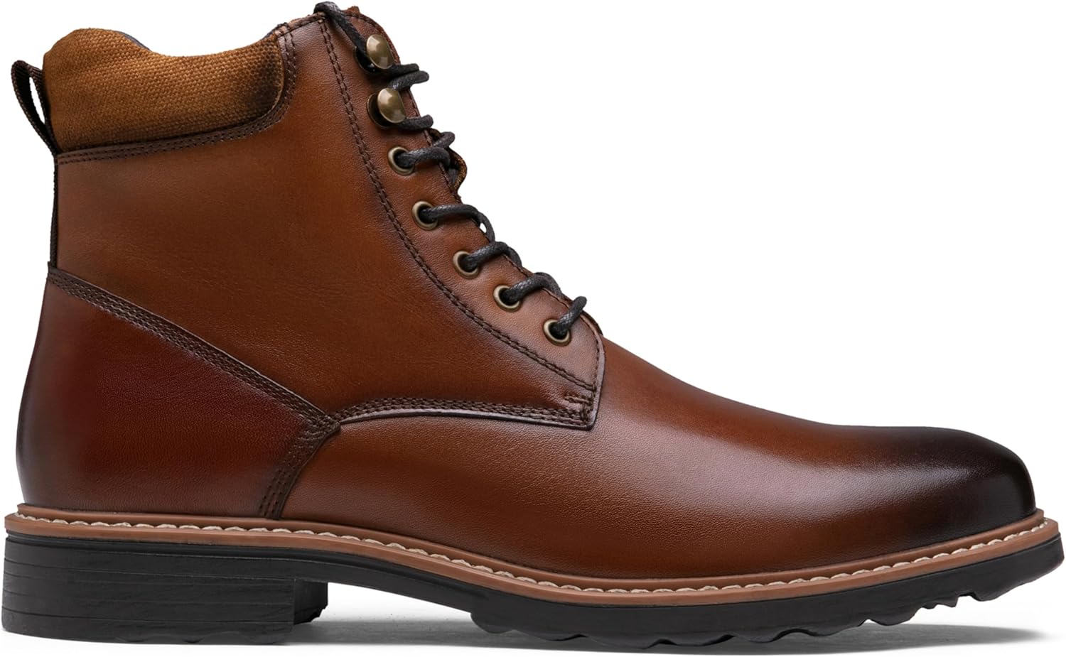 Jousen Mens Boots Chukka Premium Leather Plain Toe Dress Boot for Men Casual Stylish - Image 3