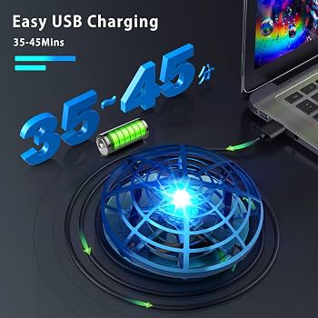 Drone DEERC D12 à Commander à La Main Pour Enfants, Mini UFO Avec LEDs, 5 Capteurs De Mouvement, 2 Vitesses, Flips 360° Et Protection Anti-collision – Parfait Pour L'intérieur