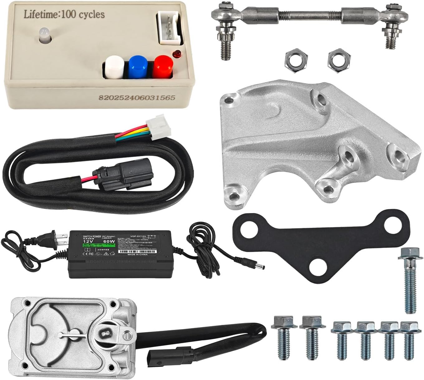 59001107387 Turbocharger Actuator Upgrade Kit w/Calibrator compatible with Ford F250 F350 F450 6.4L V8 2008-2010, Electronic Turbo Actuator replace Part#: 1848304C3R, 8C3Z9J559ARM