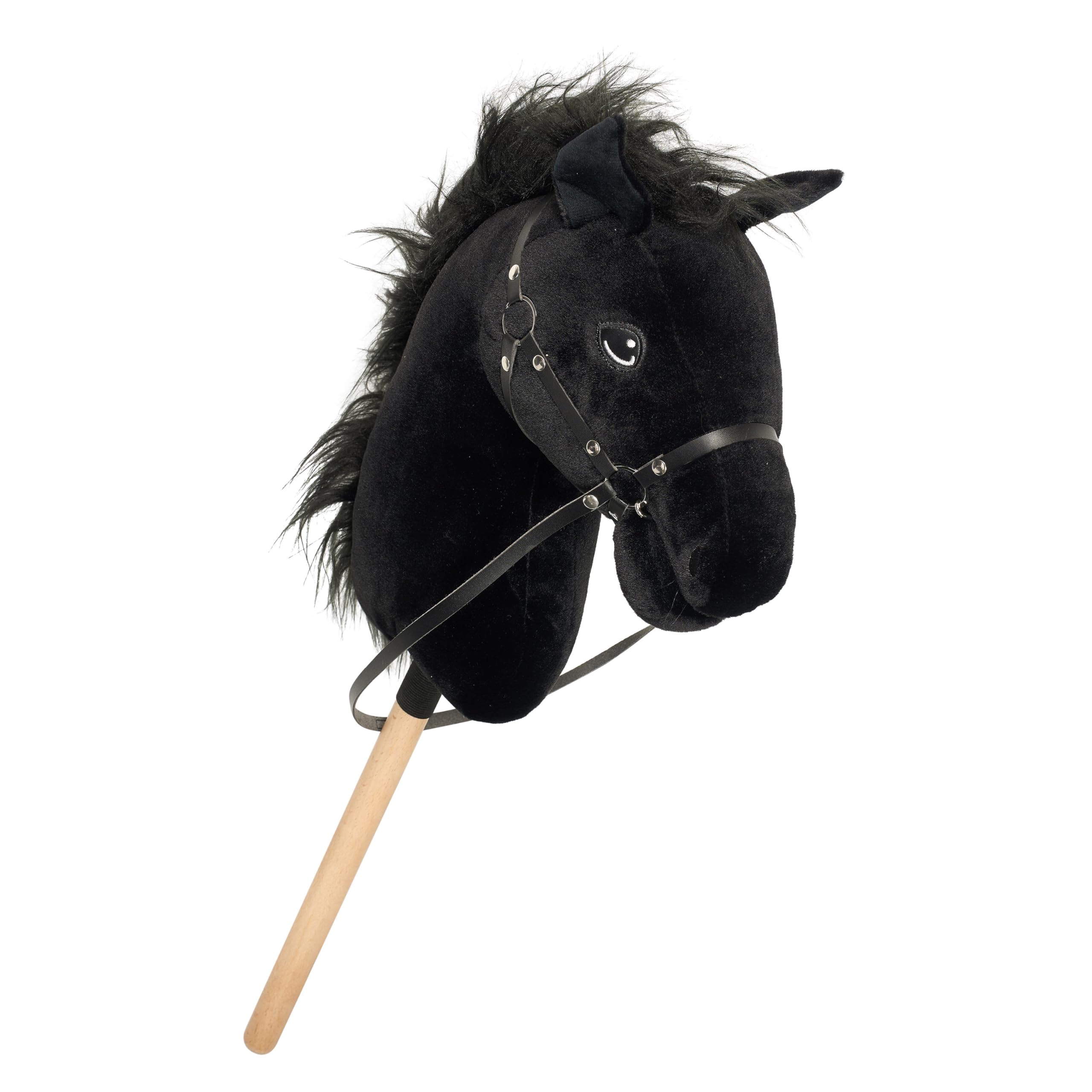 Imperial Riding KL10125004 Hobby Horse „IRH Free Spirit“ Steckenpferd mit Zaumzeug & Zügeln, Stockpferd für Hobby Horsing, Schwarz