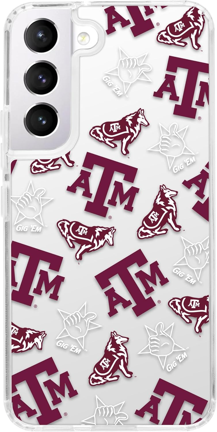 Affinity Bands Texas A&M Aggies HD Phone Case Compatible with MagSafe Samsung Galaxy S25 (Scattered)
