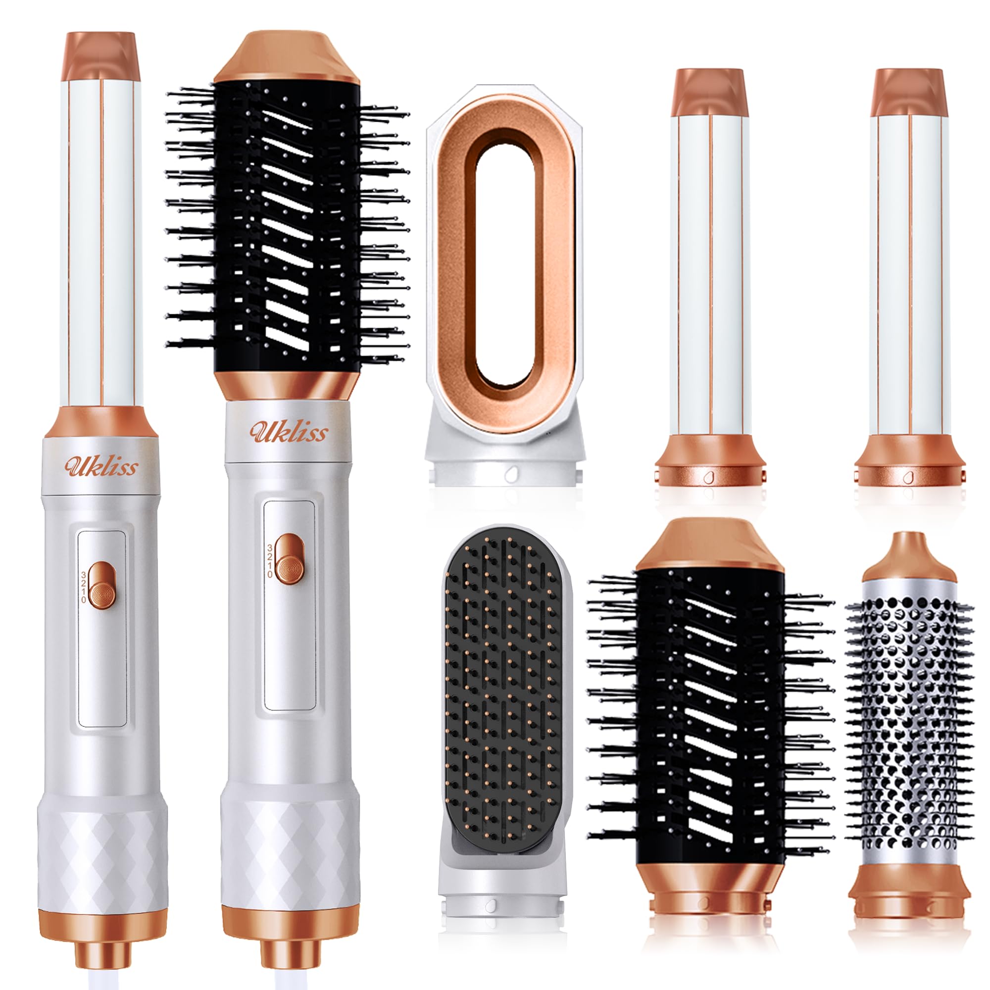 Sèche-cheveux Styler 6 En 1 Multifonction - 1000W, Ionique, 3 Températures - Noir - Neuf Avec Garantie 2 Ans