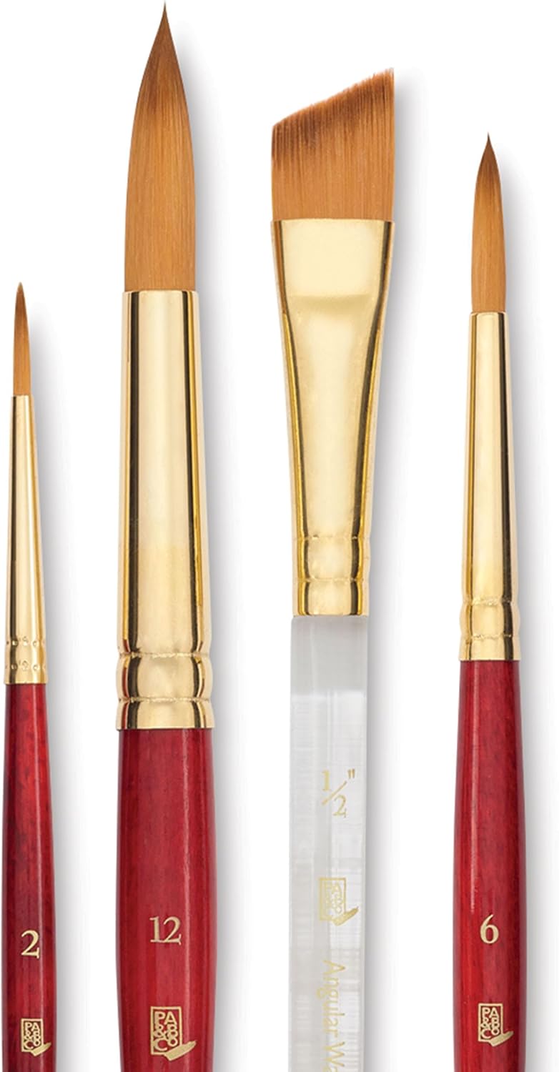 Princeton Series 4050 Heritage Synthetic Sable Brush Set - Blick Exclusive, Set of 4