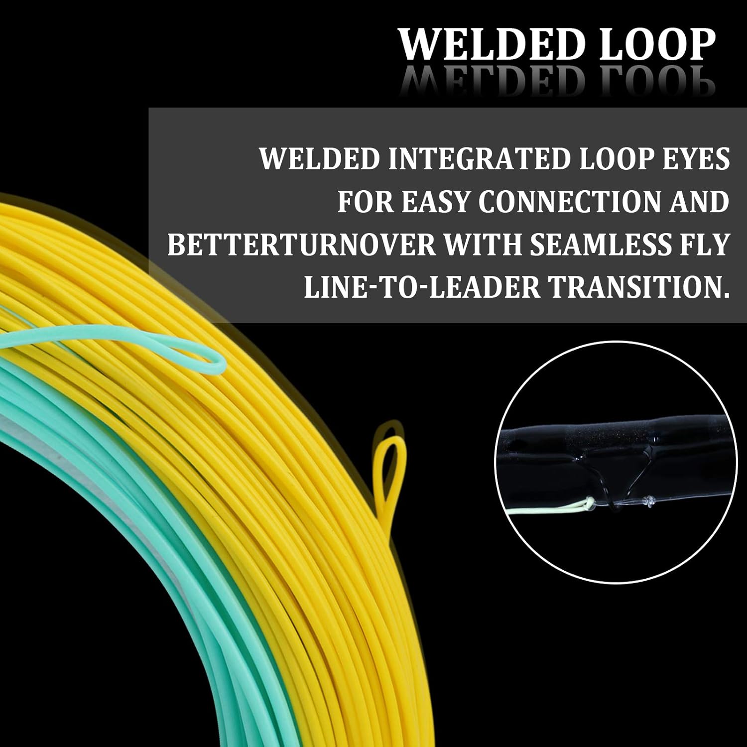Maxcatch General Purpose Saltwater Fly Fishing Line Weight Forward Floating with Two Welded Loops WF8F/F-WF10F/F