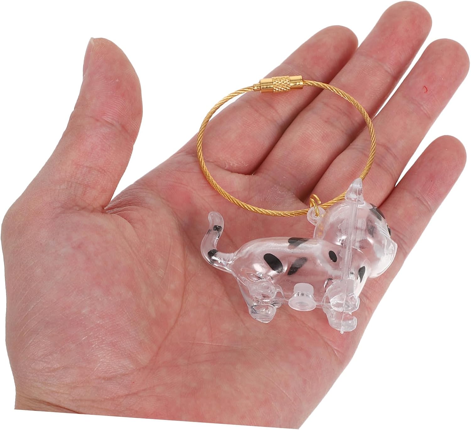 BESPORTBLE Cat Shaped Pet Hair Keepsake Box Keychain with Abs Capsule image 4