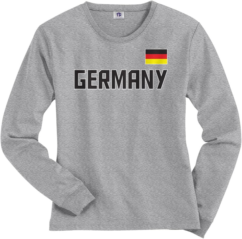Threadrock Women's Germany National Pride Long Sleeve T-Shirt