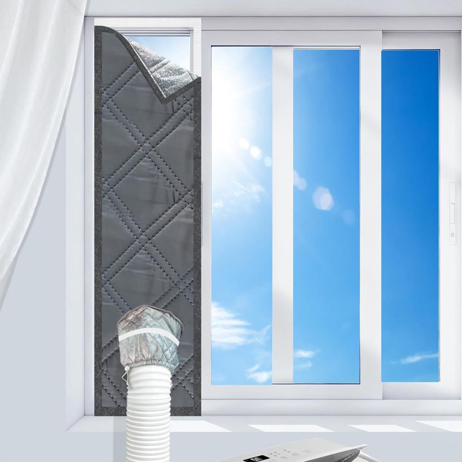 Guarnizione per Finestra Condizionatore Portatile Barriera Ventilazione | Kit Sigillo Finestra Condizionatore Portatile Per Casa, Cucina, Camera , Appartamento, Garage, Ufficio,