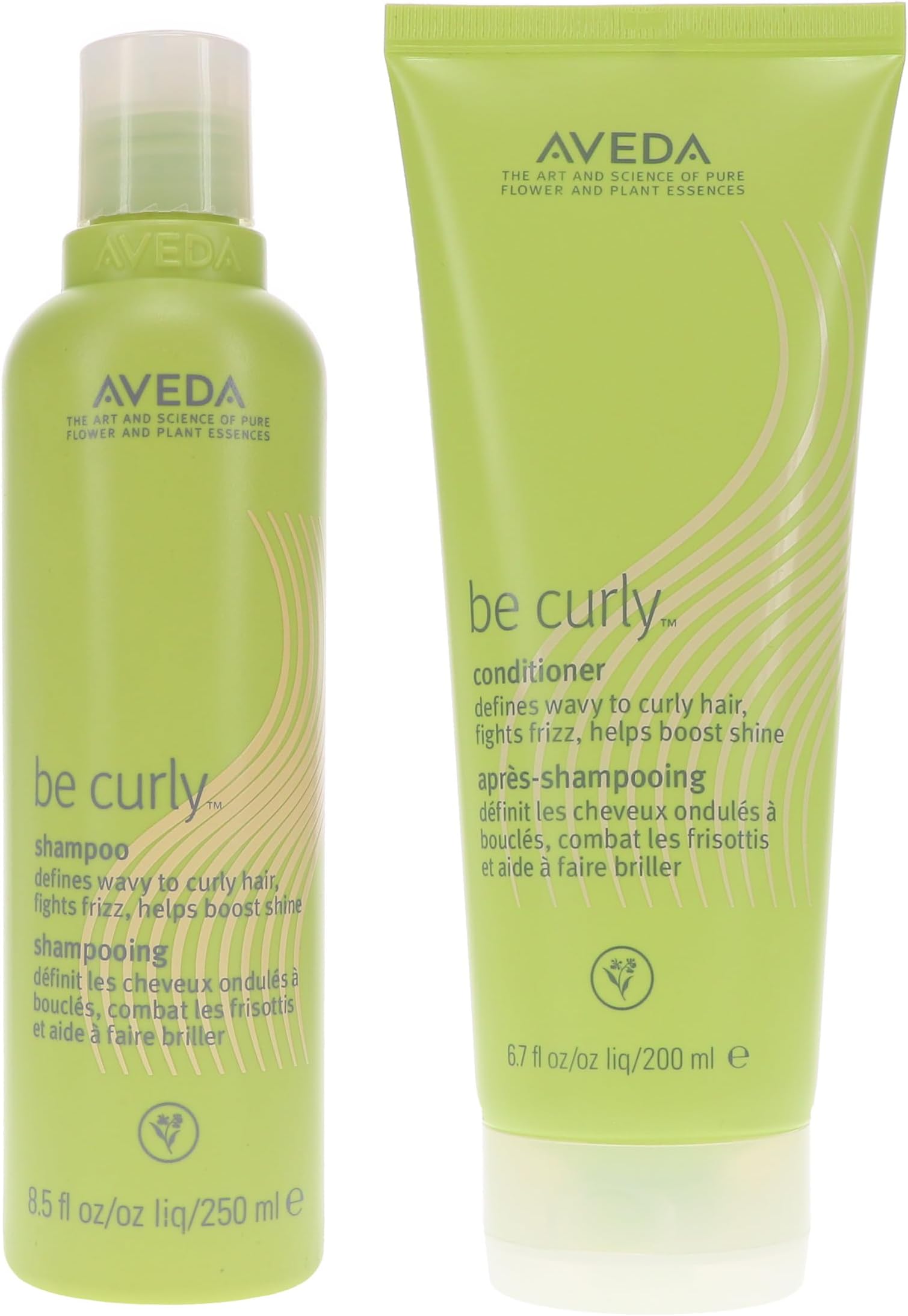 Aveda Be Curly Conditioner 6.7oz and Shampoo 8.5 oz Duo Set