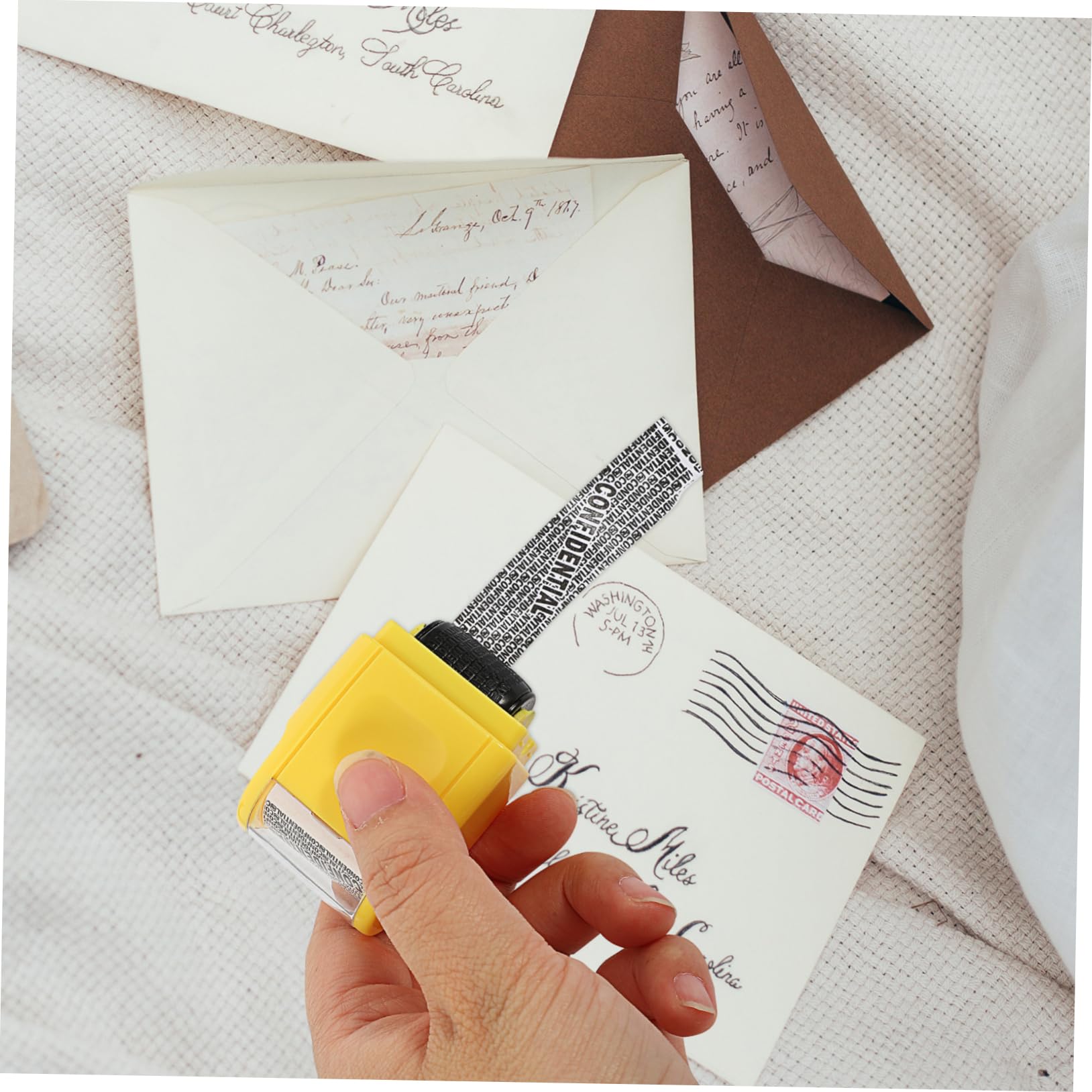 STOBOK 3stücke Portable Rollstempel Zur Wahrung Der Privatsphäre Multifunktionaler Id-stempel Für Haushalt Zum Schutz Sensibler Informationen Nachfüllbar Und Benutzerfreundlich