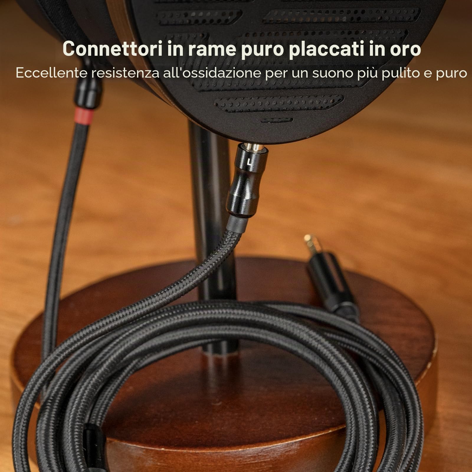 Fosi Audio Cavo doppio da 3,5 mm a 4,4 mm per cuffie magnetiche i5 Planar 1,5 m