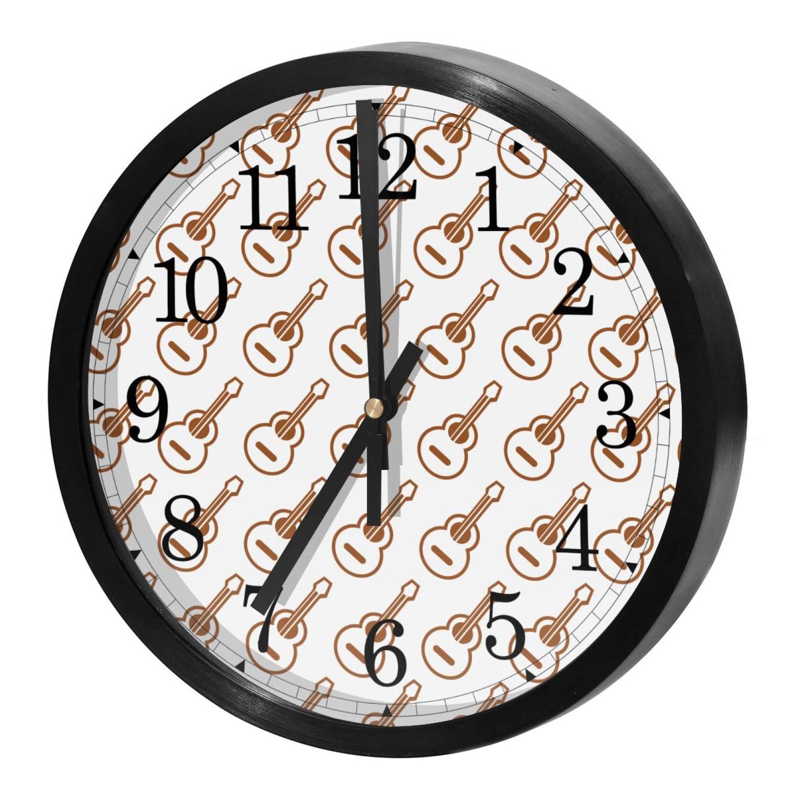 Horloge murale sans tic-tac avec mécanisme silencieux à quartz rond