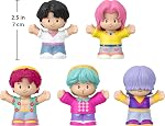 Little People Collector Kpop Demon Hunters : Ensemble Édition Spéciale Saja Boys pour Fans de Films, 5 Figurines dans un Emballage d'Exposition
