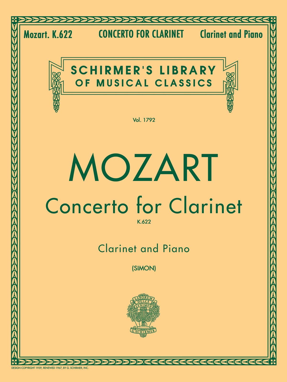 Clarinet Concerto K.622