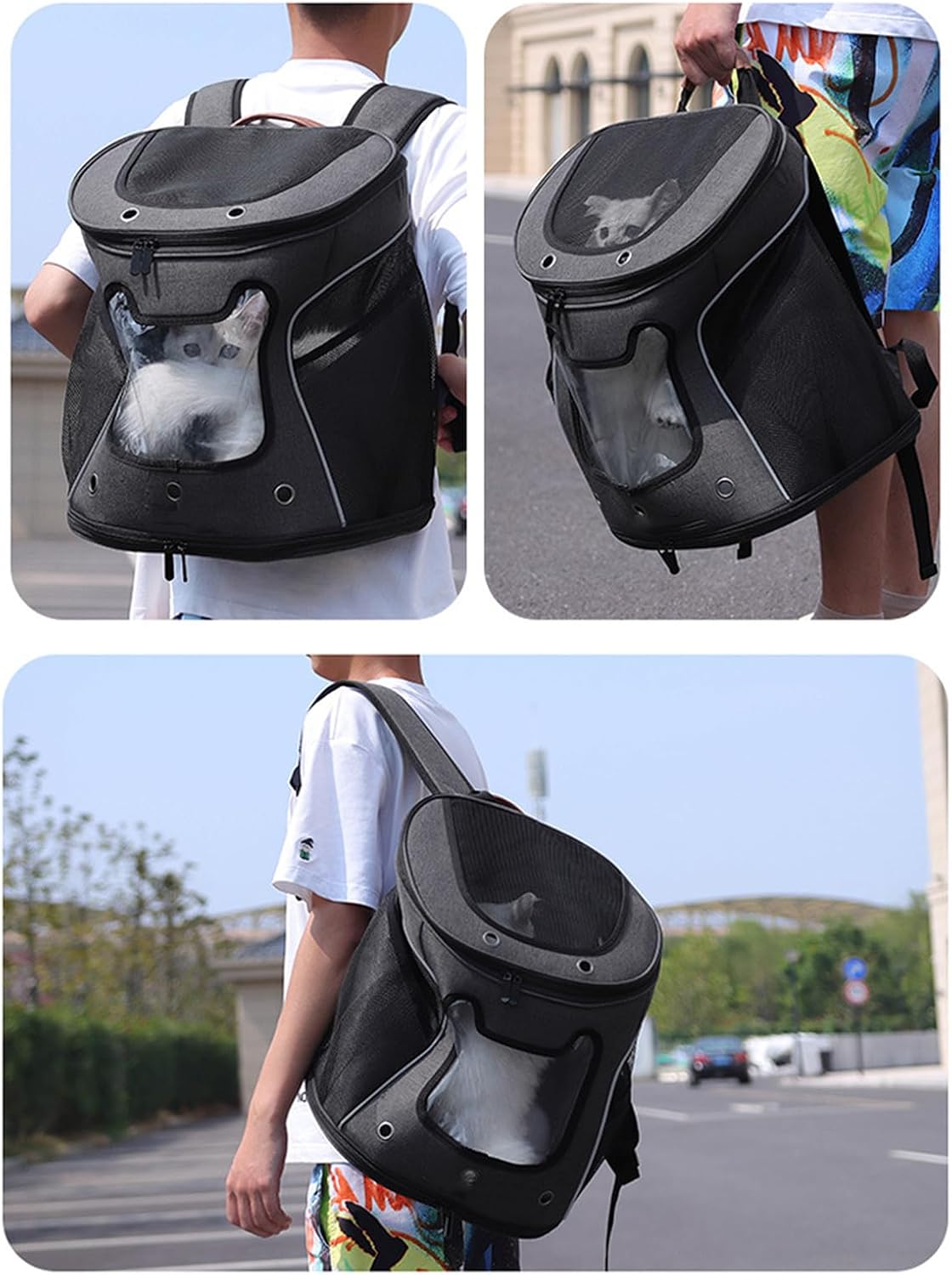 Outdoor Carrying Bag Breathable Bag Pet Holder Comfortable Shoulder Strap for Small Animals