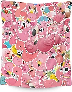 Flamingo Blanket Gifts - 50x60 Inches Cute Throw for Women & Girls - Pink Soft Fuzzy Blankets for Bed, Couch & Living Room