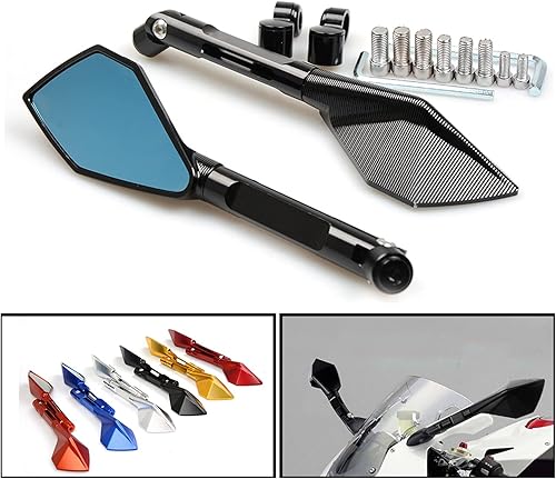 Vista 2 de Mirror Motorcycle Mirror View Side Rear Mirror for Yamaha Xmax T MAX TMAX 530 TMAX530 TMAX 500 Xmax 125 250 300 400 RED,BLACK,BLUE,GOLD,ORANGE,Silver