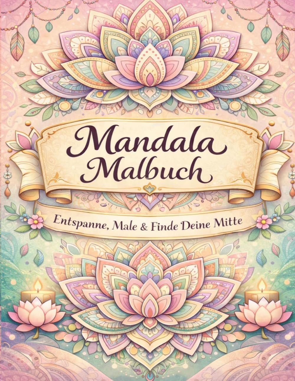 Mandala Malbuch für Erwachsene & Senioren: Entspanne, Male & Finde deine Mitte – beruhigende Mandalas zur Stressreduktion, Achtsamkeit und Meditation, ... für Entspannung, Meditation und Stressabbau