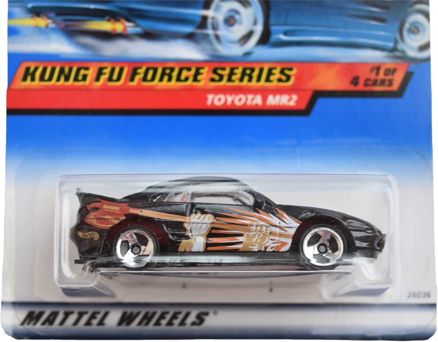 Hot Wheels Kung Fu Force Series 1/4 Toyota MR2 #33, Black