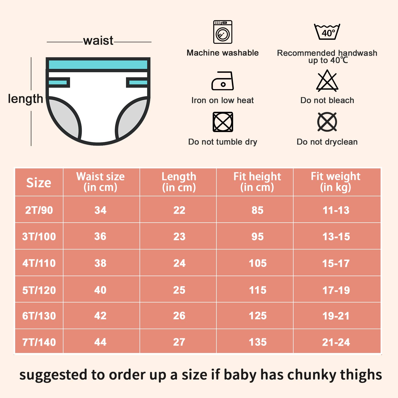 FLYISH DIRECT Potty Training Pants for Girls, Organic Cotton, Washable and Reusable Toilet Training Pants for Toddlers, 8 Packs, 2 Years, Purple — view 6