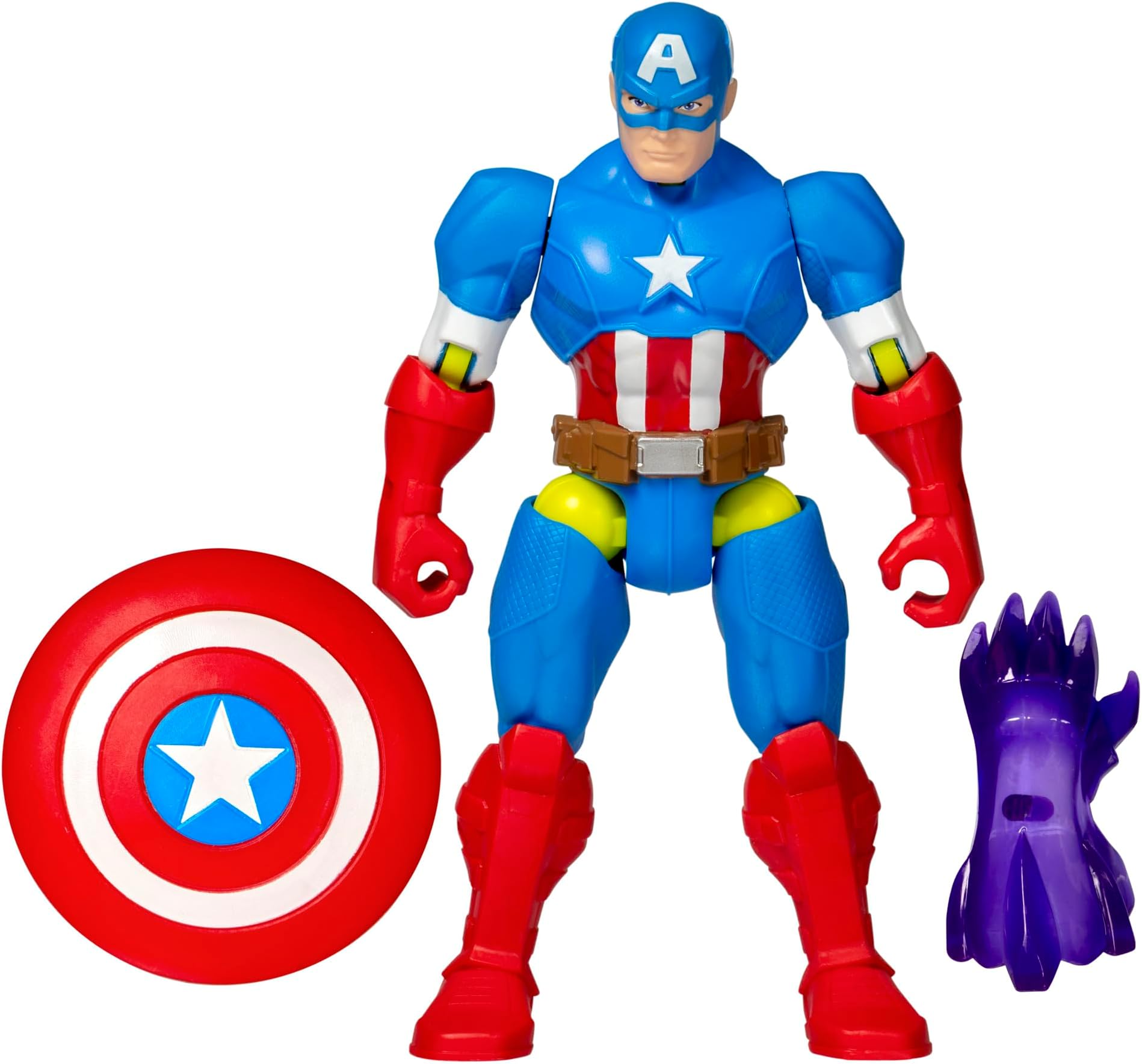 MixMashers Marvel Captain America Custom Avengers Mix-And-Match Action Figure & Accessories, 5-Inch-Scale (12 cm) Super Hero Toys for Kids Ages 4+