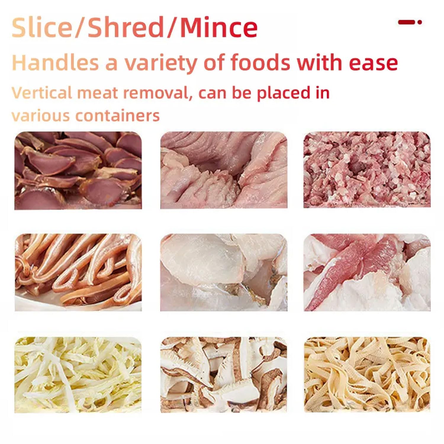 Kommerzieller 800-W-Fleischschneider, 250 Kg/h Elektrischer Desktop-Fleischschneider Aus Edelstahl Mit 2,5-mm-Klinge, Multifunktionale Schneideausrüstung Für Rindfleisch, Fisch, Schweinefleisch