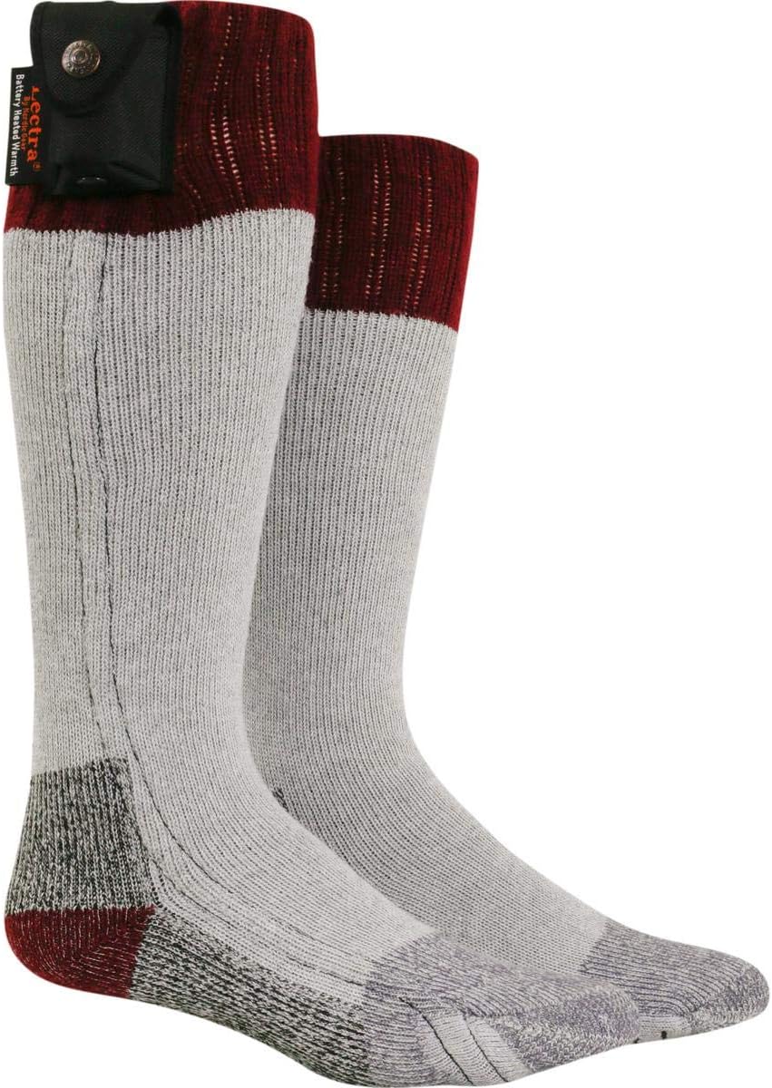 Nordic Gear Unisex Lectra Sox-Electric Battery Heated Socks - X-Small/Small - Maroon