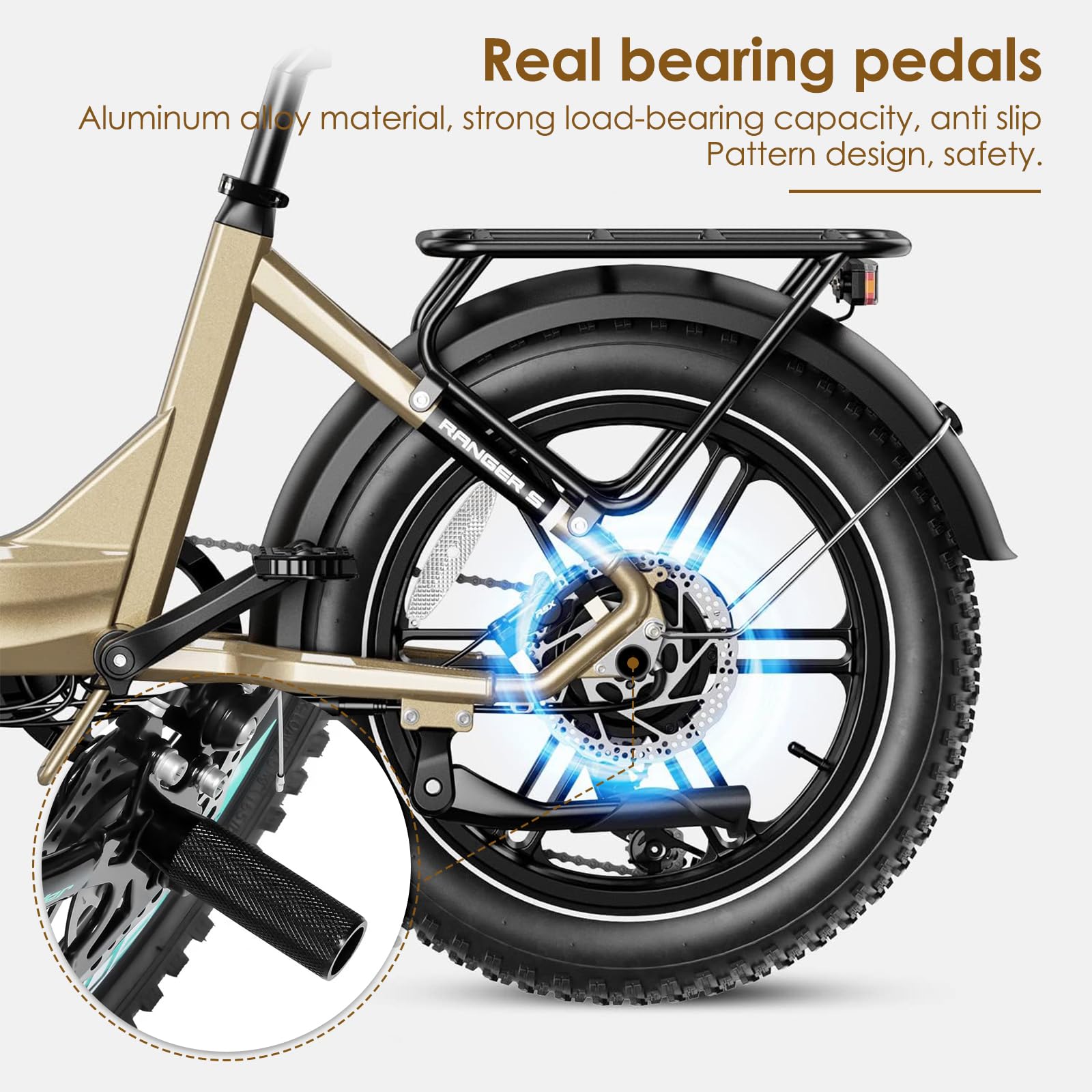 Clavijas Para BMX/Bicicleta - 2 Unidades (Negro, Acero), image size:1600x1600