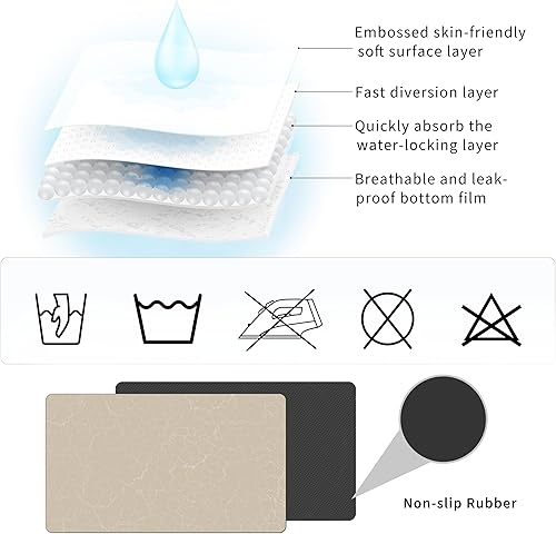 Miniatura 4 de Golener Tapete para barra de café, tapete para debajo de la cafetera, 23 x 15 pulgadas, tapete para bandeja de café debajo de la cafetera, tapete de