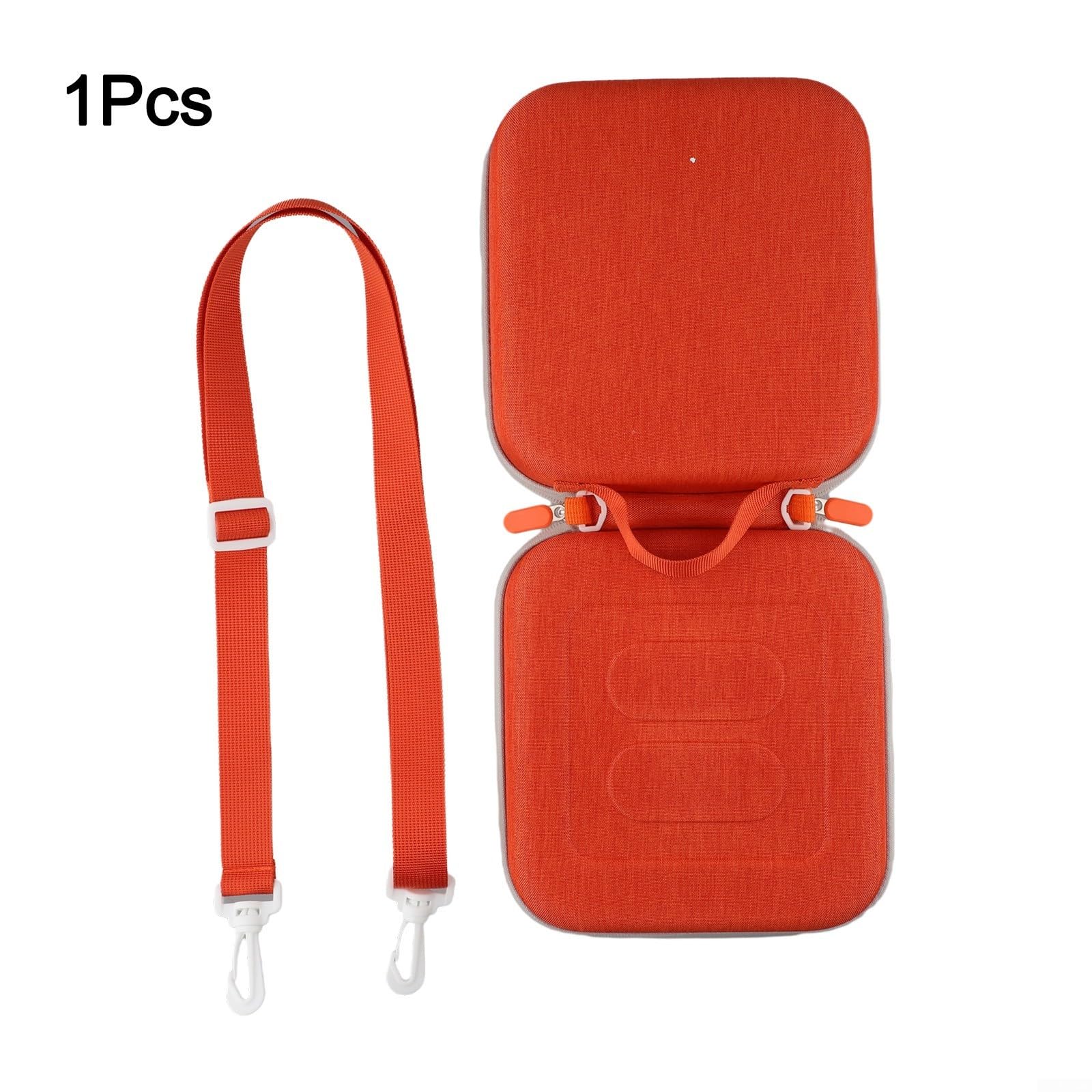 Étui de voyage avec protection EVA et sangle réglable pour Yoto Mini édition 2024 Sécurité et portabilité pour accessoires audio (Orange)