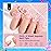 Beetles Gel Nail Tips Etch-X, Square Short, 288Pcs 12 Sizes, Pre-Etched Half Matte Full Cover Soft Acrylic Press on False Nail Tips Easy DIY Glue On Nail Extension Salon Gift for Women Girls