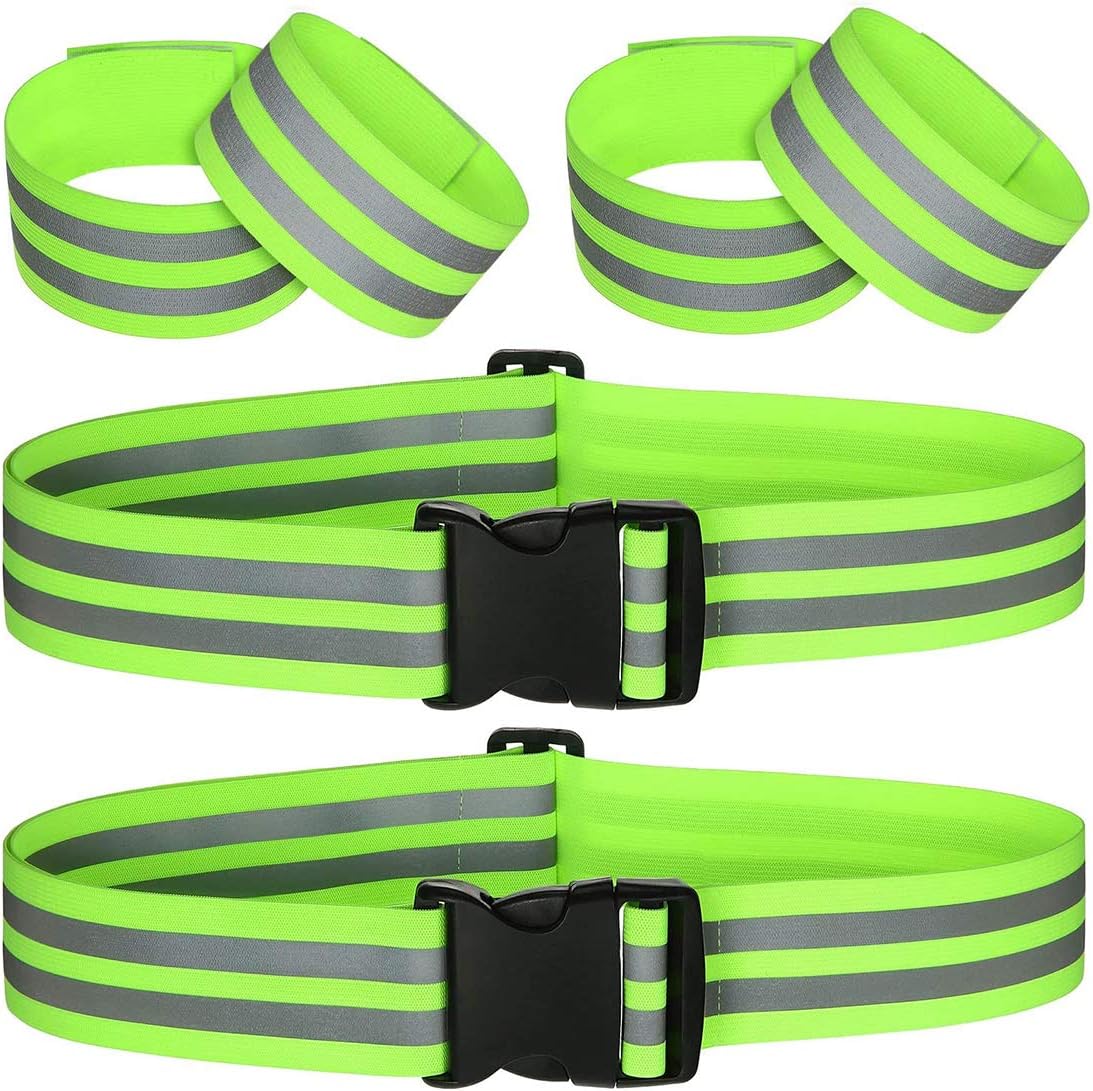 TALITARE Reflective Band Strap- Fluorescent Green - 6 Pieces
