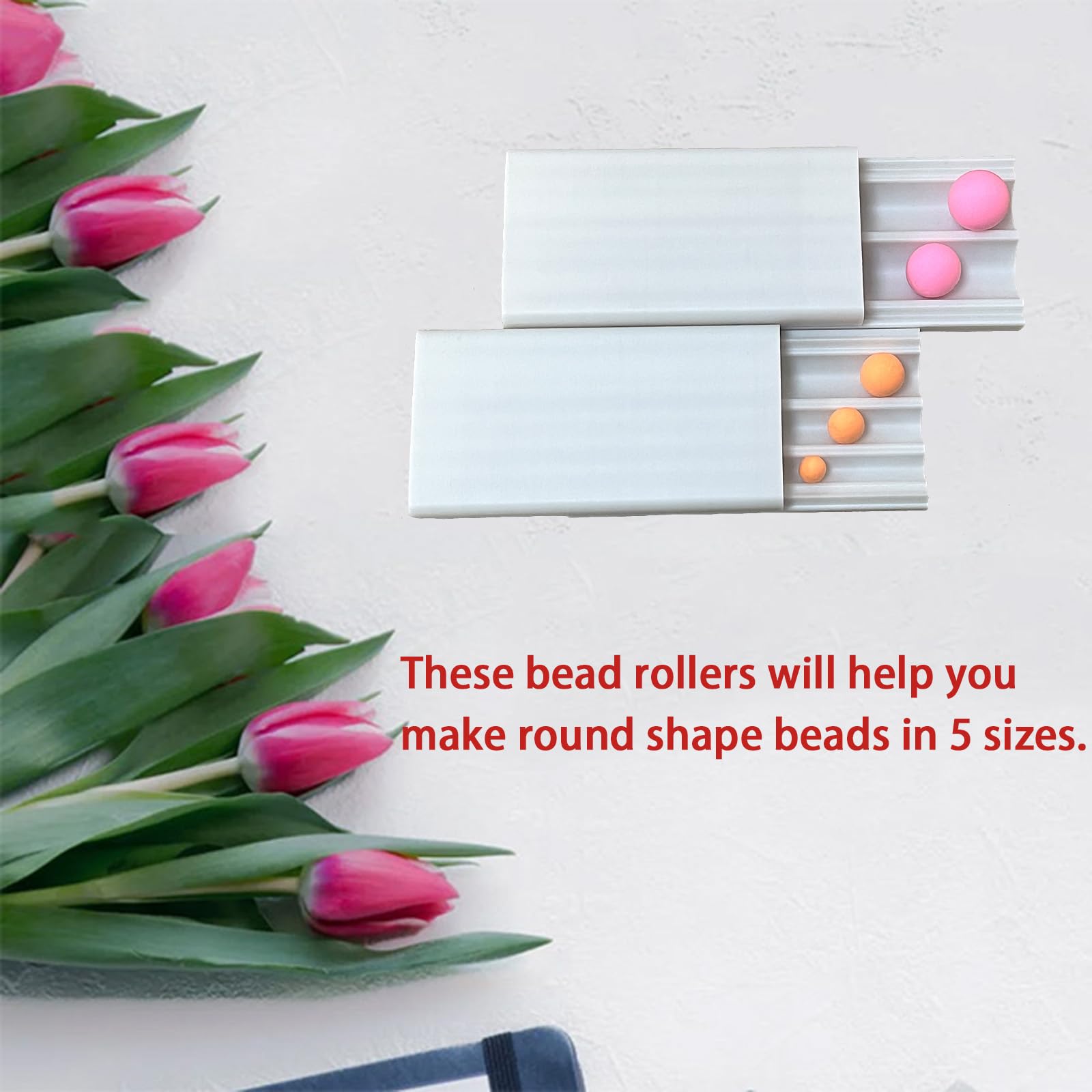 Amazon.co.jp: SPANSEE 2個 丸型ポリマークレイビーズローラー